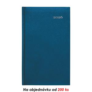 Tygodniowy kalendarz książkowy kieszonkowy 2026 Kronos - niebieski