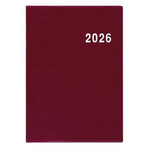 Tygodniowy kalendarz książkowy kieszonkowy 2026 Ladislav PVC - bordowy