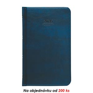 Tygodniowy kalendarz książkowy kieszonkowy 2026 Słowacki Atlas - niebieski