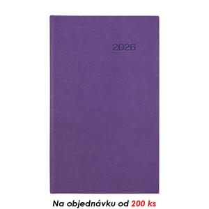 Tygodniowy kalendarz książkowy kieszonkowy 2026 Viva - fioletowy