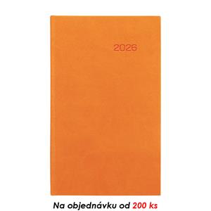Tygodniowy kalendarz książkowy kieszonkowy 2026 Viva - pomarańczowy