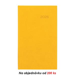 Tygodniowy kalendarz książkowy kieszonkowy 2026 Viva - żółty