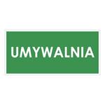 UMYWALNIA, zielony - płyta PVC 2 mm 190x90 mm