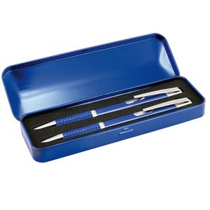 Zestaw długopis + ołówek ADAT w opakowaniu - niebieski