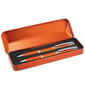 Zestaw długopis + ołówek ADAT w opakowaniu - pomarańczowy