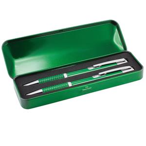 Zestaw długopis + ołówek ADAT w opakowaniu - zielony
