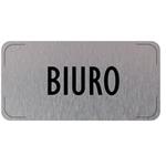 Znak drzwi - Buiro, płyta aluminiowa, 160 x 80 mm