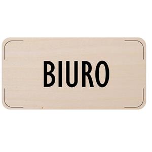Znak drzwi - Buiro, płyta drewniana, 160 x 80 mm