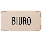 Znak drzwi - Buiro, płyta drewniana, 160 x 80 mm