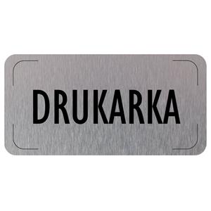 Znak drzwi - Drukarka, płyta aluminiowa, 160 x 80 mm