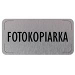 Znak drzwi - Fotokopiarka, płyta aluminiowa, 160 x 80 mm