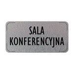 Znak drzwi - Sala konferencyjna , płyta aluminiowa, 160 x 80 mm