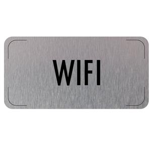 Znak drzwi - Wi-Fi, płyta aluminiowa, 160 x 80 mm